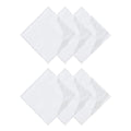 HOULIFE Lace Handkerchiefs for Women Pack, Ladies White Cotton Hankies with Flower Embroidery Lace Edge for Wedding Party