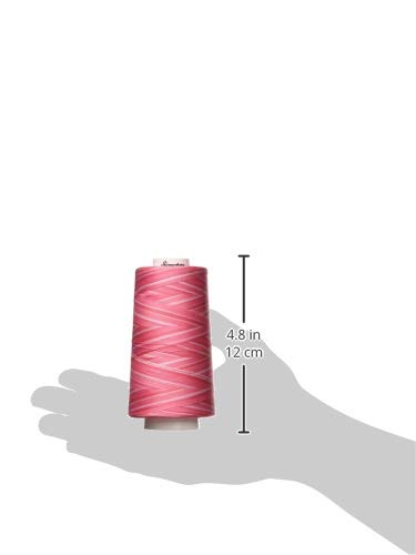 Signature 3 Ply Cotton Quilting Thread, 40wt/3000 yd, Variegated Pinky Pinks