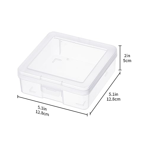 novelinks Plastic Small Storage Containers with Lids for Organizing - color: 12 Pack Small -Clear