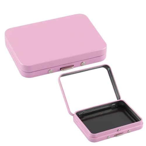 2Pcs Magnetic Needle Holder Case, Built-in Magnet Storage Box for Sewing Craft Knitting Embroidery Organizers, Secures Needles Pins Needlepoint Scissors Under 3.2inch/8.1cm(Pink) - color: Pink