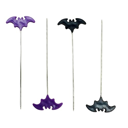 YUNLEI Sewing Supplies,50/100pcs Dressmaking Pins Embroidery Patchwork Pins Accessories Halloween Bat Sewing Needle Sewing Tools Decoration,Craft Organizers and Storage
