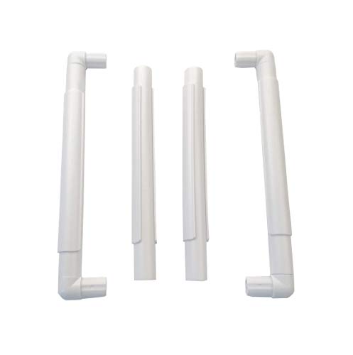 11 X 11 Plastic Cross Stitch Frame Square Embroidery Hoop White DIY Sewing Tools Sewing Hoop Handhold Craft Clip Embroidery Snap Frame Hoop for Cross Stitching Quilting (11 X 11) - size: 11 X 11"