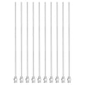 HARFINGTON 10pcs Dispensing Needles 14 Gauge 6 Inch Stainless Steel Blunt Tip Luer Connector for Refilling Glue Oil Thick Liquids Ink Lab Use, Silver - size: 14G 6"