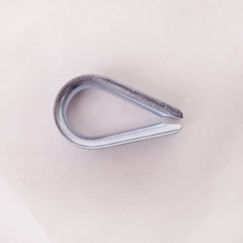 Wire Rope Thimble, for Wire Rope Dia. 1/4 in, Carbon Steel,(1/4" 50PCS) - size: 1/4”