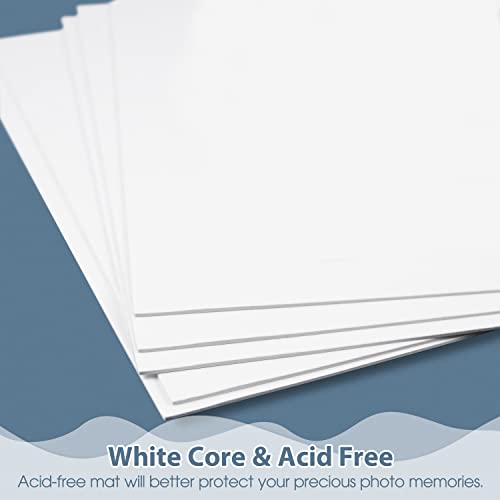Golden State Art 16x20 White Uncut Picture Mats Matboards, Pack of 10 - size: 16x20