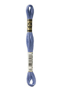 DMC 117-160 Mouline Stranded Cotton Six Strand Embroidery Floss Thread, Medium Grey Blue, 8.7-Yard - color: Medium Grey Blue, size: 8.7 yards