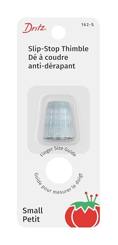 Dritz 162-S Slip Stop Thimble, Size Small , Silver - size: Size Small