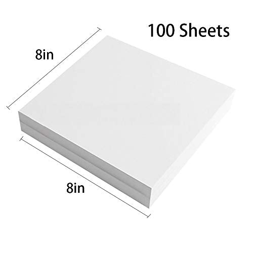 Seneme Tear Away Embroidery Stabilizer Backing 8"x8" 100 Precut Sheets - size: 8"x8" 100 sheets