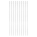 uxcell 60 Pcs Large Eye Sewing Needles, 4.92 Inch 1.6mm High Carbon Iron Embroidery Thread Needle Sewing Big Eye Needle Knitting Needles for Hand Sewing Art Crafts, Silver - size: 125mm, 1.6mm
