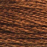 DMC 117-300 Six Strand Embroidery Cotton Floss, Dark Mahogany, 8.7-Yard