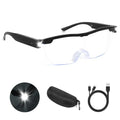 Magnifying Glasses with Light, 200% Magnification, USB Rechargeable - color: Black
