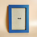 4x6 Picture Frames Blue Solid Wood Frame, Plastic Panel (Film Needs to be Removed) Table or Wall.Front Window Opening 3.5x5.5 inch. - color: Blue, size: 4x6