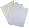 KCS 4 pc of 12" x 18"(30cmx45cm) 14CT Counted Cotton Aida Cloth Cross Stitch Fabric (Cream+White Opal) - color: Cream+white Opal