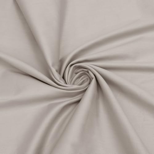 Homiest Beige Cotton Broadcloth Fabric by The Yard, 1Yard x56In - color: Beige, size: 1 Yard