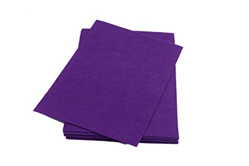 YYCRAFT Stiff Felt Sheets Thick Felt 9 Inch X 12 Inch - 12 Pcs Pack, Purple - color: Purple