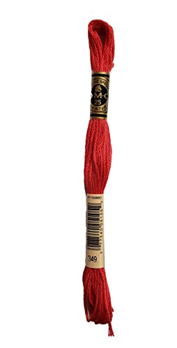 DMC 6-Strand Embroidery Cotton Bundle - Coral Color Family - 5 Skeins of Thread - 8.7yd Skeins
