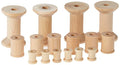 Hygloss Products Wooden Spools for Arts and Crafts – Splinter Free – Assorted Sizes, 72 Pieces - size: Asst'd Sizes, 72 Pc.