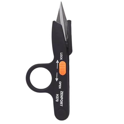 Zenport H370 Thread and Floral Clipper with Lock , Black