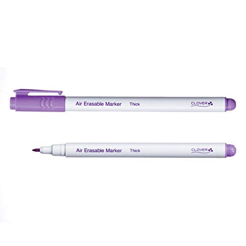 Clover Thick Air Erasable Marker, Purple, 1 Count (Pack of 1) - size: 1 Count (Pack of 1)