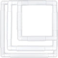 HAND U JOURNEY 3 Pack Universal Plastic Clip Frames, 12", 9" & 7" Square
