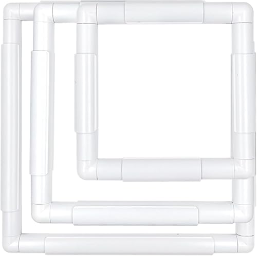 HAND U JOURNEY 3 Pack Universal Plastic Clip Frames, 12", 9" & 7" Square