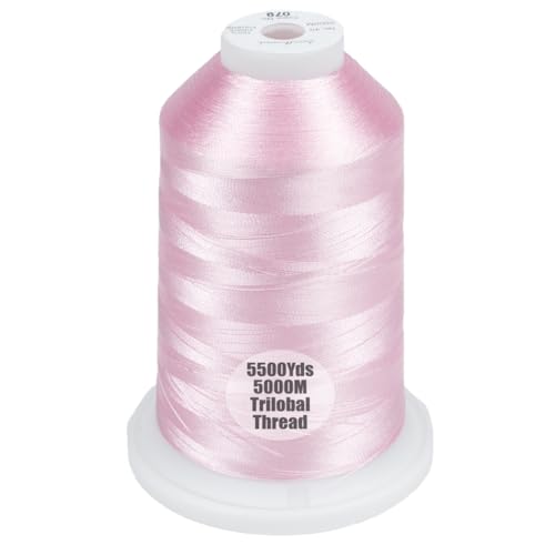 Simthread 5500Yds/5000M 40WT Polyester Embroidery Thread Salmon Pink 079 - color: Salmon Pink-079