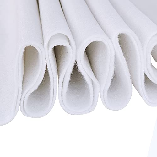 Jtnohx Craft Felt Sheets 1 Square Yard Felt Fabric White 1.4mm - color: White