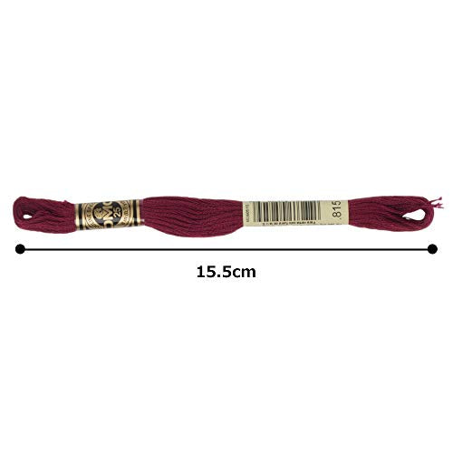 DMC 6-Strand Embroidery Cotton Floss, Medium Garnet - style: #815 Red