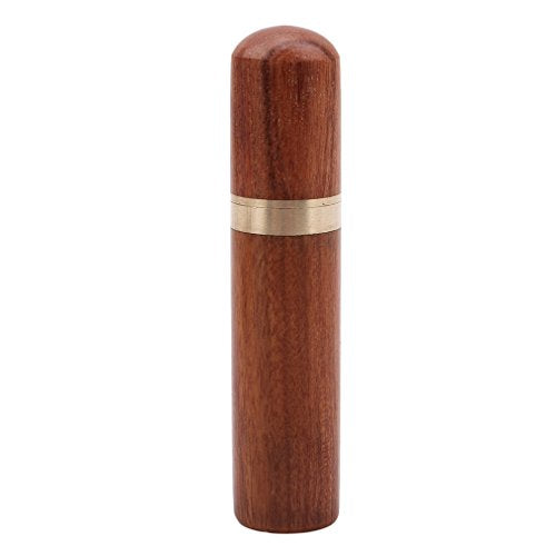Pocket Portable Wooden Box Toothpick Holder Embroidery Hand Sewing Needle Storage Case Rosewood