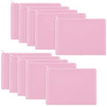 Gejoy 10 Pack Blank Canvas Cosmetic Bags Zipper Pouch DIY,M,Pink - color: Pink, size: Medium