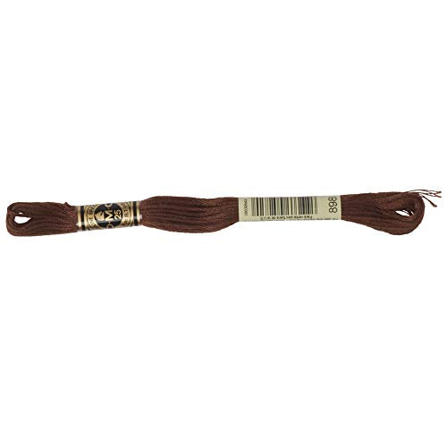 DMC 6-Strand Embroidery Cotton Floss, Very Dark Coffee Brown