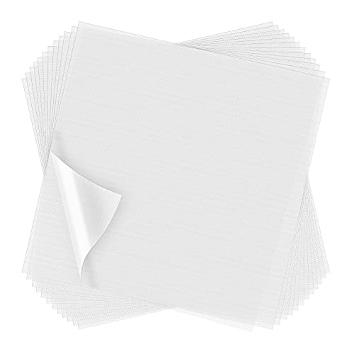 Outus 100 Sheets 8 x 8 Inch Water Soluble Stabilizer for Embroidery - size: 8 x 8 Inch/ 20 x 20 cm