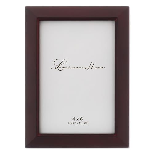 Lawrence Frames Estero Collection, Walnut Wood Picture Frame, 4x6, Esspresso Brown - color: Esspresso Brown, size: 4x6