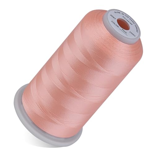 Simthread Glow in Dark Thread 2500 Yards 30WT Pink - color: Pink