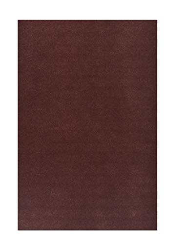Mandala Crafts 9X12 20 Brown Self Adhesive Felt Sheets with Sticky Backing - color: Brown