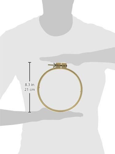 Morgan Quality Products 7 Inch No-Slip Embroidery Hoop, Interlocking Tongue and Groove Design