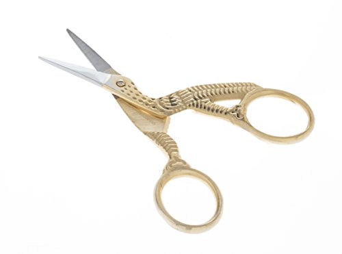 SE Premium Quality 3 1/2-Inch Stork Scissors, Gold Color - SP27G