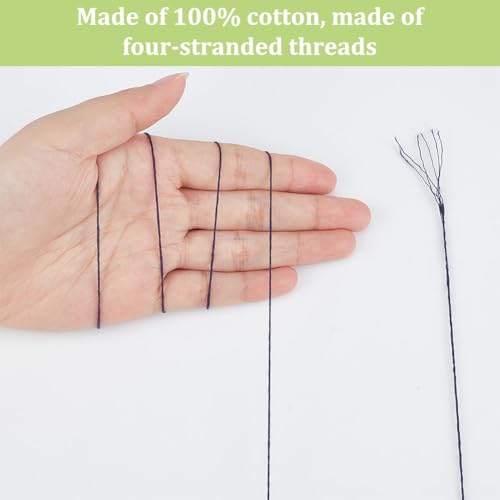 FREEBLOSS 6pcs Sashiko Thread 100% Cotton 6 * 20m(22yds) Japanese Embroidery Sashiko Threads 6-Strand Sewing Thread & Floss for Hand Sewing Embroidery Supplies, Total 120M/131yds - color: Teal