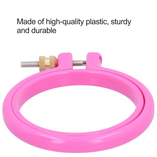 Plastic Embroidery Hoop, 3 Inch Circle Cross Stitch Hoop Embroidery Circle Frames Ring Cross Stitch Supplies for Sewing, Needlework