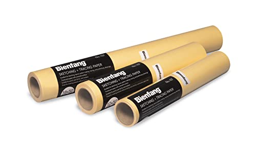 Bienfang Sketching & Tracing Paper Roll, Canary Yellow, 24 Inches x 20 Yards - Large for Drawing, Trace, Sketch, Craft, Sewing Pattern