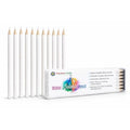 Mandala Crafts White Water Soluble Fabric Pencils for Sewing Quilting - color: White