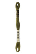 DMC 117-3011 Six Strand Embroidery Cotton Floss, Dark Khaki Green, 8.7-Yard