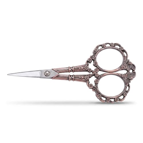 BIHRTC Vintage European Style Scissors for Embroidery, Sewing, Craft, Art