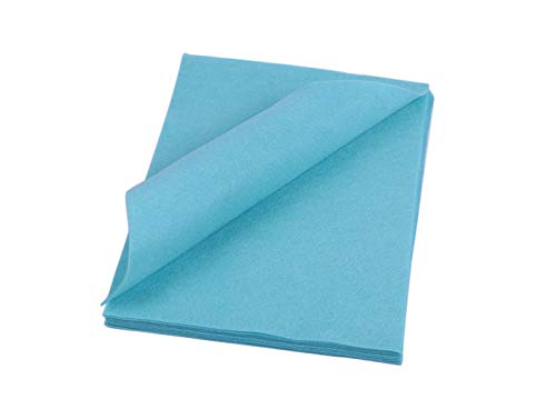 YYCRAFT Craft Soft Felt Sheets 9 Inch X 12 Inch - 24 Pcs Pack, Aqua - color: Aqua