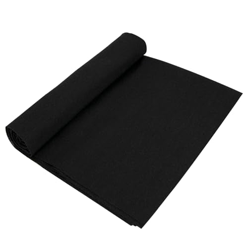 Linen Embroidery Fabric, 20 by 59-Inch Needlework Fabric Black - color: Black Color
