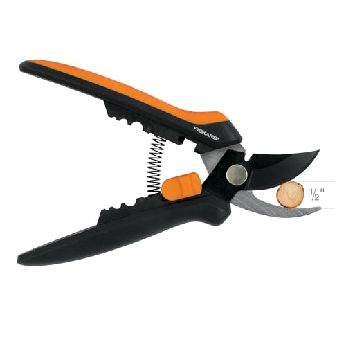 Fiskars Floral Bypass Pruning Shears, Garden Clippers for Deadheading, 10.75 x 3.88 inches (Pack of 6) - style: Floral Pruner (Pack of 6)
