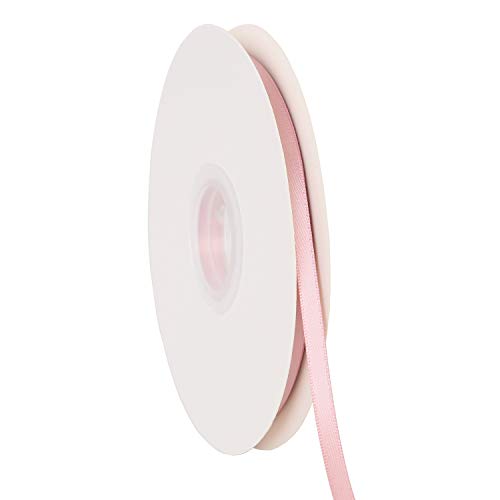 ITIsparkle 1/4" Inch Double Faced Satin Ribbon 50 Yards-Roll Set for Gift Wrapping Scrap Books Party Favor Hair Braids Baby Shower Decoration Floral Arrangement Craft Supplies, Rose Gold Ribbon - color: Rose Gold