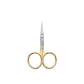 Dr. Slick Arrow Scissor, 3-1/2", Gold Loops, MicroTip, Straight - size: 3.5"