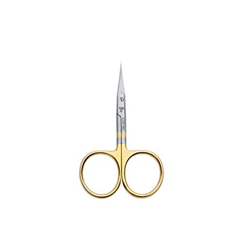Dr. Slick Arrow Scissor, 3-1/2", Gold Loops, MicroTip, Straight - size: 3.5"