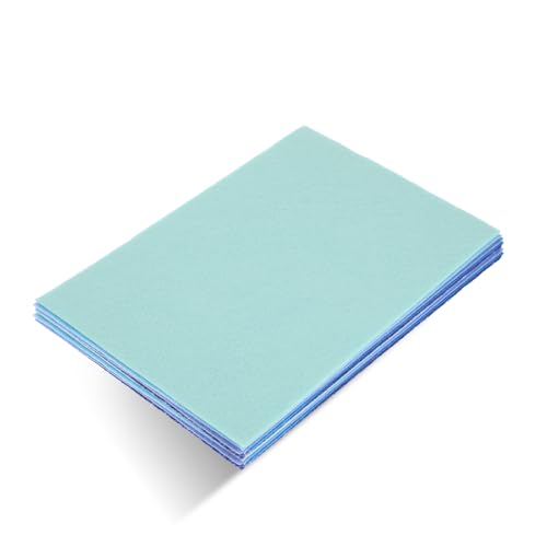 Ymapinc 10Pcs Blue Felt Fabric Sheets, 8x12 Inch - color: Blue